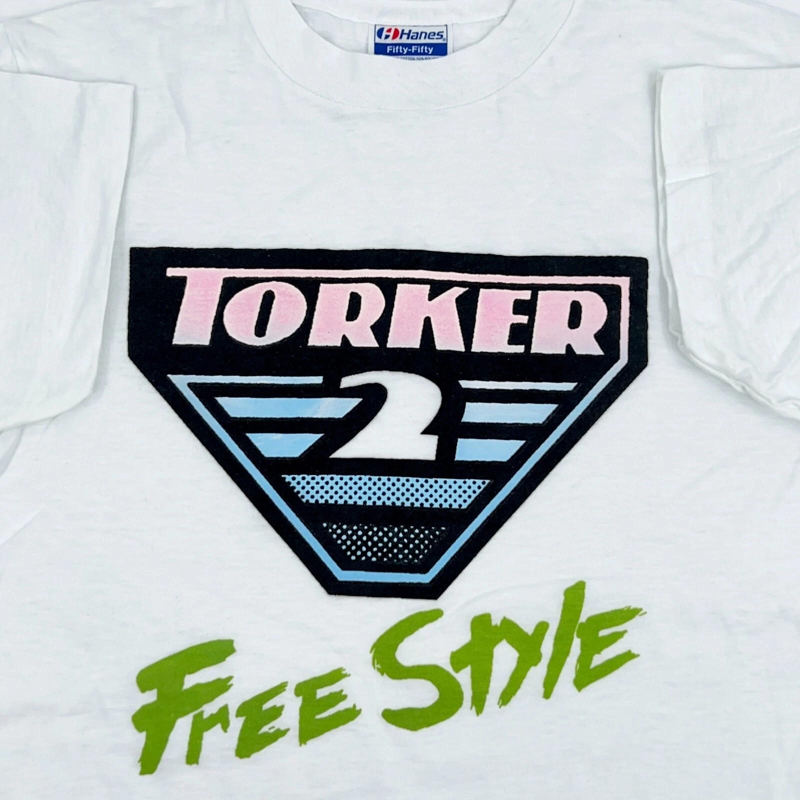 

NOS vintage 80s TORKER 2 FREESTYLE BMX BIKE T-Shirt SMALL bicycle single stitch 4XL