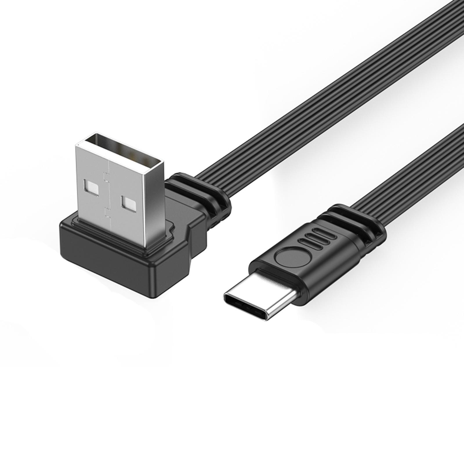 

Високошвидкісний кабель для передачі даних USB - USB C 2A Швидка зарядка 480 Мбіт/с Синхронізація Кутові/Прямі роз єми Гнучкий зарядний кабель 50
