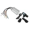 1500W 36V 48V Brushless Motor Controller Set Throttle LCD Panel with Lock Speed Control Shifter for Electric Bike Scooter