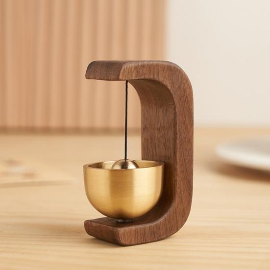 Door Bell Durable Easy To Install Loud Sound Solid Wood Frame Shop Entrance Ring Magnetic Wooden Doorbell Housewarming Gift