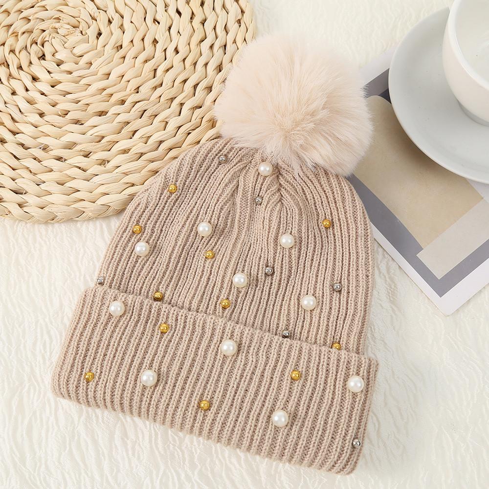 Knitted Hat For Women With Thick Warmth And Windproof Function For Winter Outdoor Use