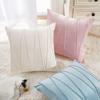 Wavy Line Velvet Pillowcase - Modern Minimalist Living Room Decor