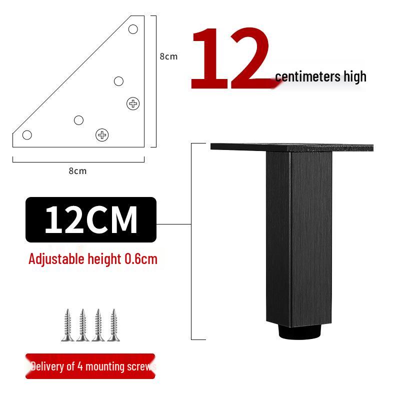 Adjustable Aluminum Alloy Furniture Legs for Cabinets, Sofas, Coffee Tables, TVs, and Beds