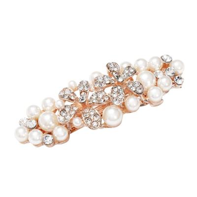 TIGLOSS Barrette Pearl Hair Accessory Hair Ornament Hair Clip Wedding Hairpin Hair Clip (Tiglos) (Violet)