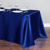 Rectangle Satin Tablecloth Table Cloth Overlays Wedding Christmas Baby Shower Birthday Events Banquet Decor Home Dining Table