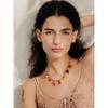 Yhpup Süße Frühling Sommer Bunte Glasur Frucht Charme Anhänger Halskette Gold Farbe Edelstahl Trendiger Schmuck für Mädchen Damen