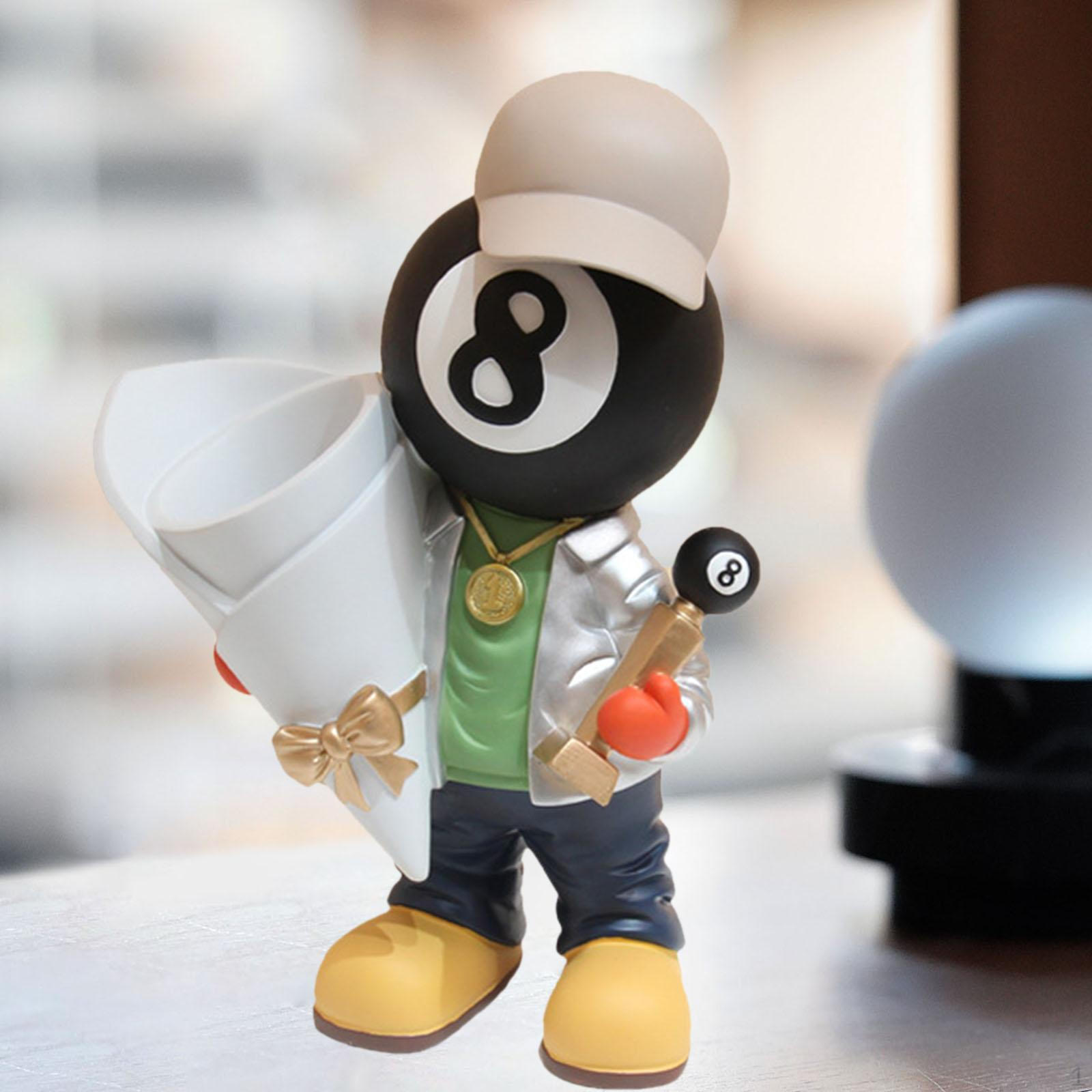 

Бильярдный персонаж поднос кукла фигурка стильный смола подарок на день рождения поделки ключ для серебряный