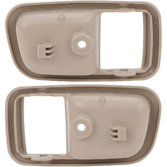 ECCPP Door Handles Interior Inside Inter Front Driver Left Passenger Right Side for 2000-2006 for Toyota Tundra Beige 2pcs