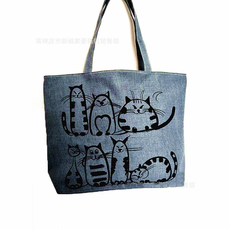 Lovers Shoulder Cat Bag Women Handbags Large Capacity For Shopping Travel Or Gym