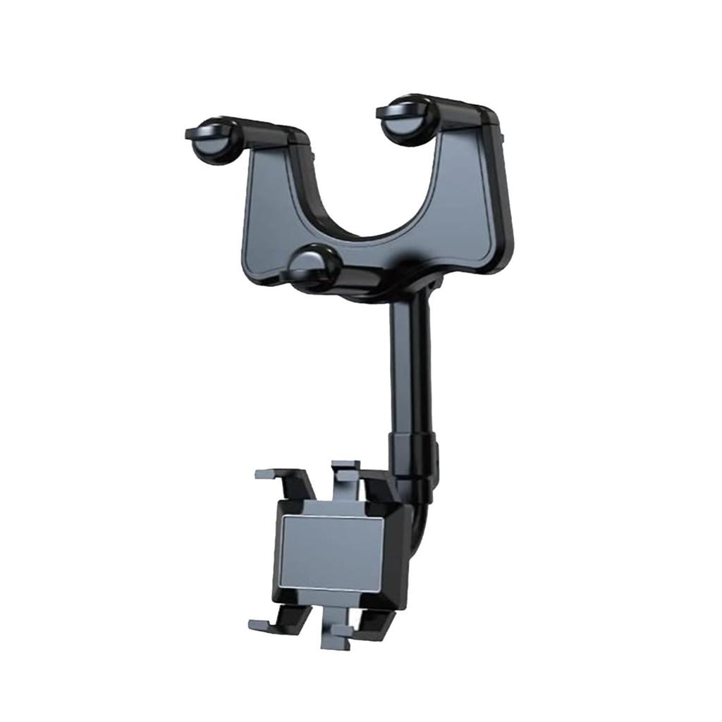 360° Auto-Rückspiegel-Handyhalter für Auto-Halterung Handy und GPS Drehbar Verstellbar Teleskopischer Handy-Ständer