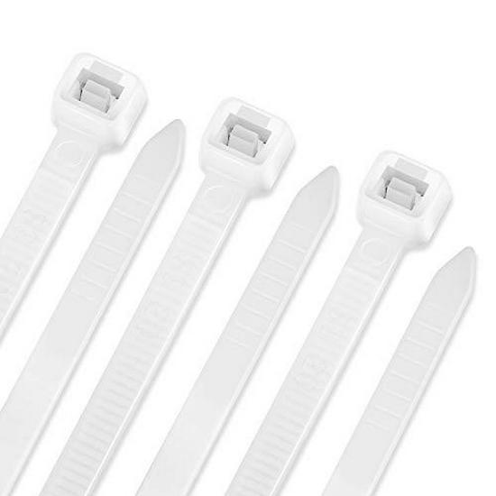 

Nylon Self-Locking Cable Ties - White & Black (Pack of 100)