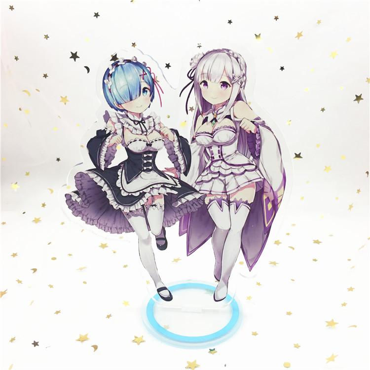 

Игра аниме «Жизнь в другом мире с нуля», акриловая фигурка, подставка, роспись, украшение для стола, подарочная модель