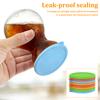 8Pcs 3 Inch Silicone Jar Lid Leak Proof Food Sealing Preservative Lid Reusable Heat and Cold Resistant Sealing Lid Kitchenware