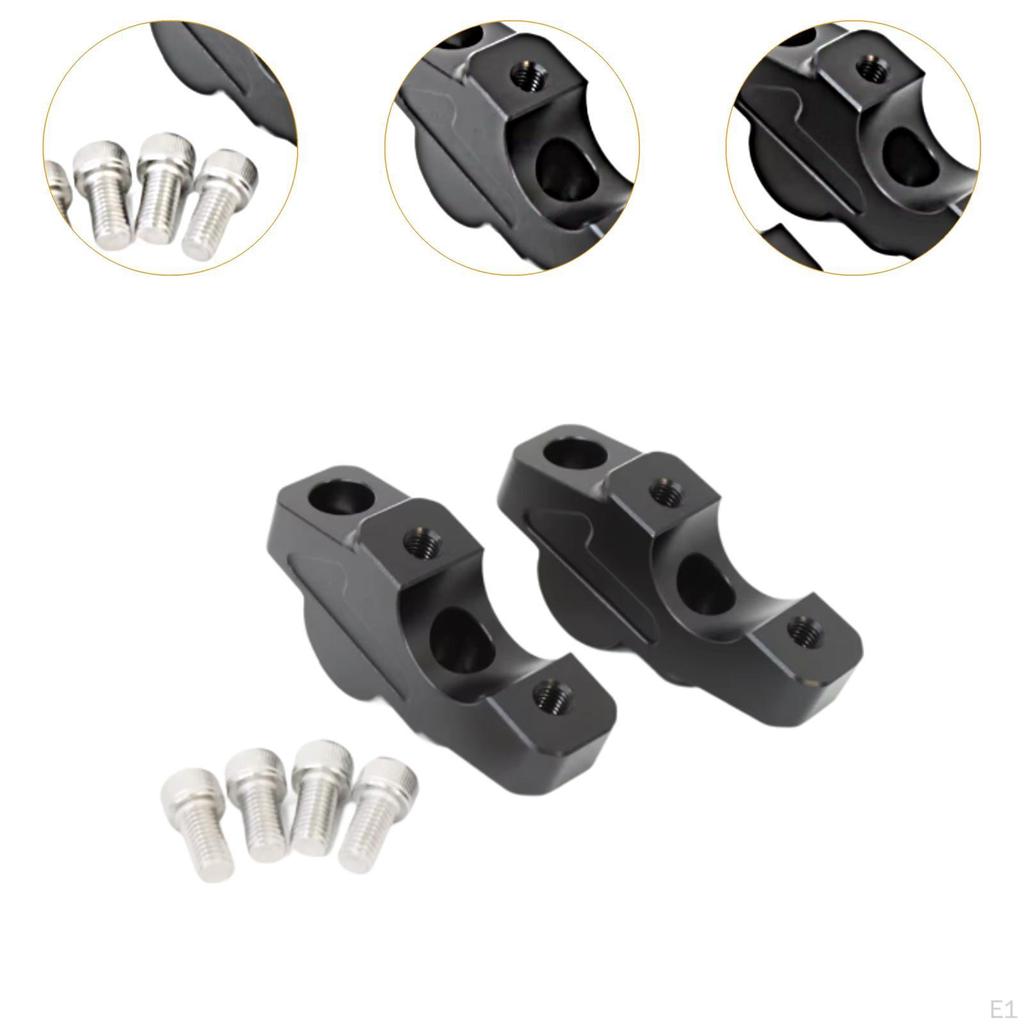 Motorcycle Handlebar Riser Heightening Stable Component Handle Bar Clamp Repair for