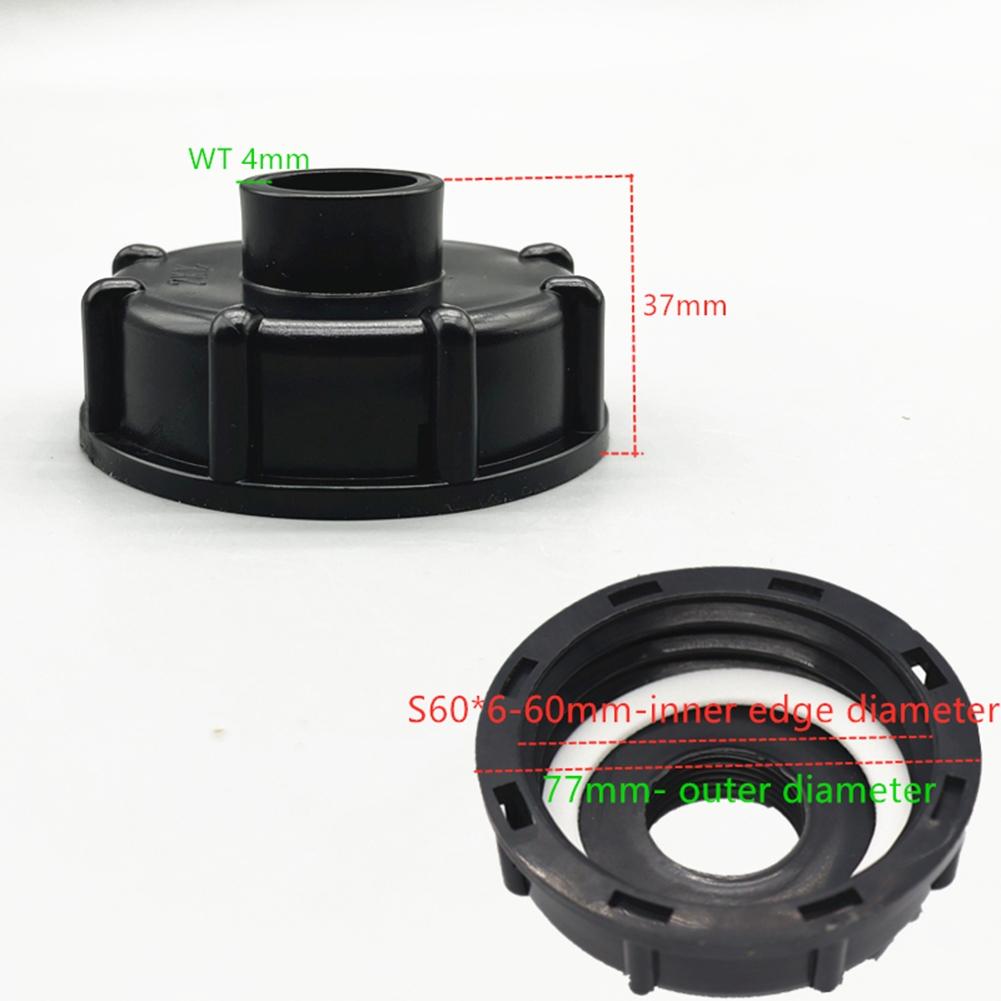 1pc Tank Adapter 4 /6 /1 Inch Inner Black Female Adapter High Quality