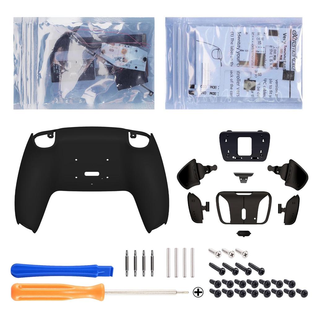 eXtremeRate RISE4 Programmable Metal Back Paddle Remap Kit for PS5 Controllers Pure Includes Upgrade Redesigned Back and 4 Back Buttons Not a PS5