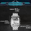 NORTH EDGE Herren Digitaluhr Retro Industrie Metall Stil Wasserdicht 50M Sport Uhren Für Männer Welt Zeit reloj de hombre