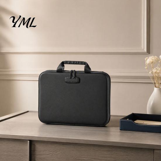 Valuable Paper Organizer Fireproof Document Box with Combination Lock, Hard Shell Portable File Organizer, Safety Multi Compartment Waterproof Storage