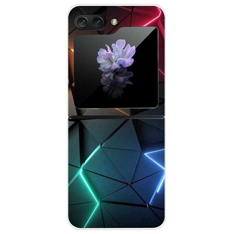 Für Samsung Galaxy Z Flip5 Hülle Harte PC-Handy-Rückabdeckung für Samsung Galaxy Z Flip 5 5G Hüllen 6,7'' ZFlip5 Niedliche Katze Funda Schale