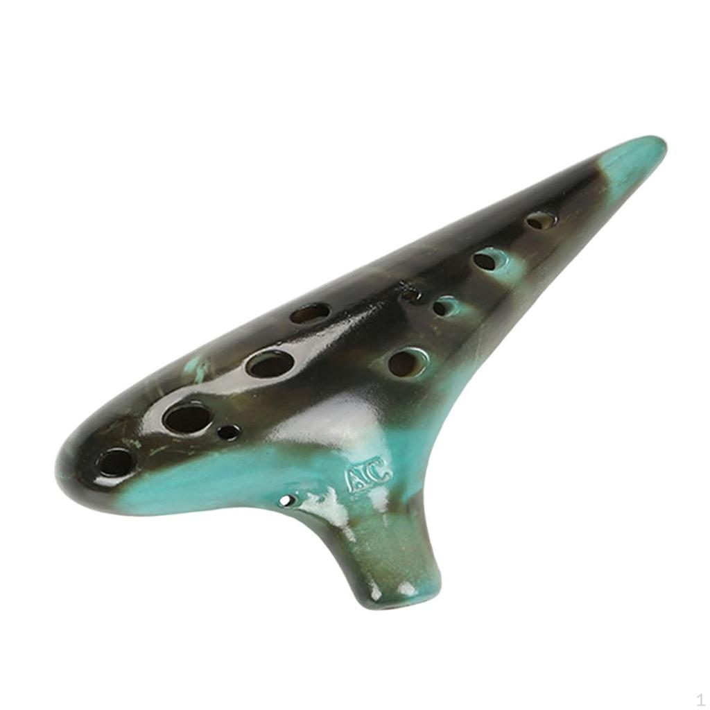 12 Hole Alto C Ocarina Practical Portable with Storage Bag Tenor for Children Beginners