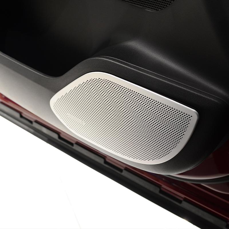 For Jaguar F-Pace f pace 2016 Car Door Audio Speaker Cover Decoration Loudspeaker Frame Interior Modified Speaker