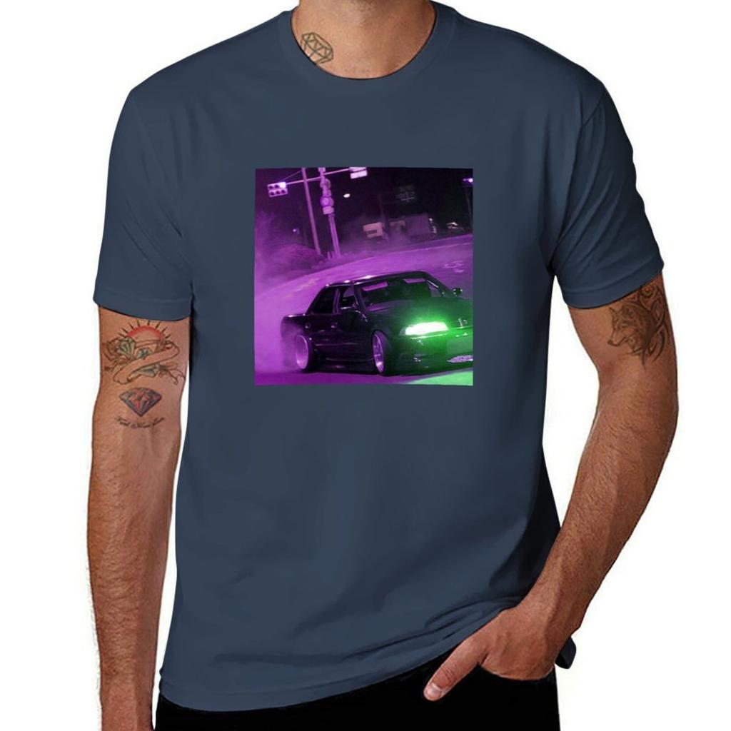 Purple Jdm Drift Tshirt Lightweight Gym Training Tshirt