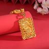 Hollow Dragon Brand Pendant Men's Domineering Necklace Square Brand Can Be High-end Men's Style