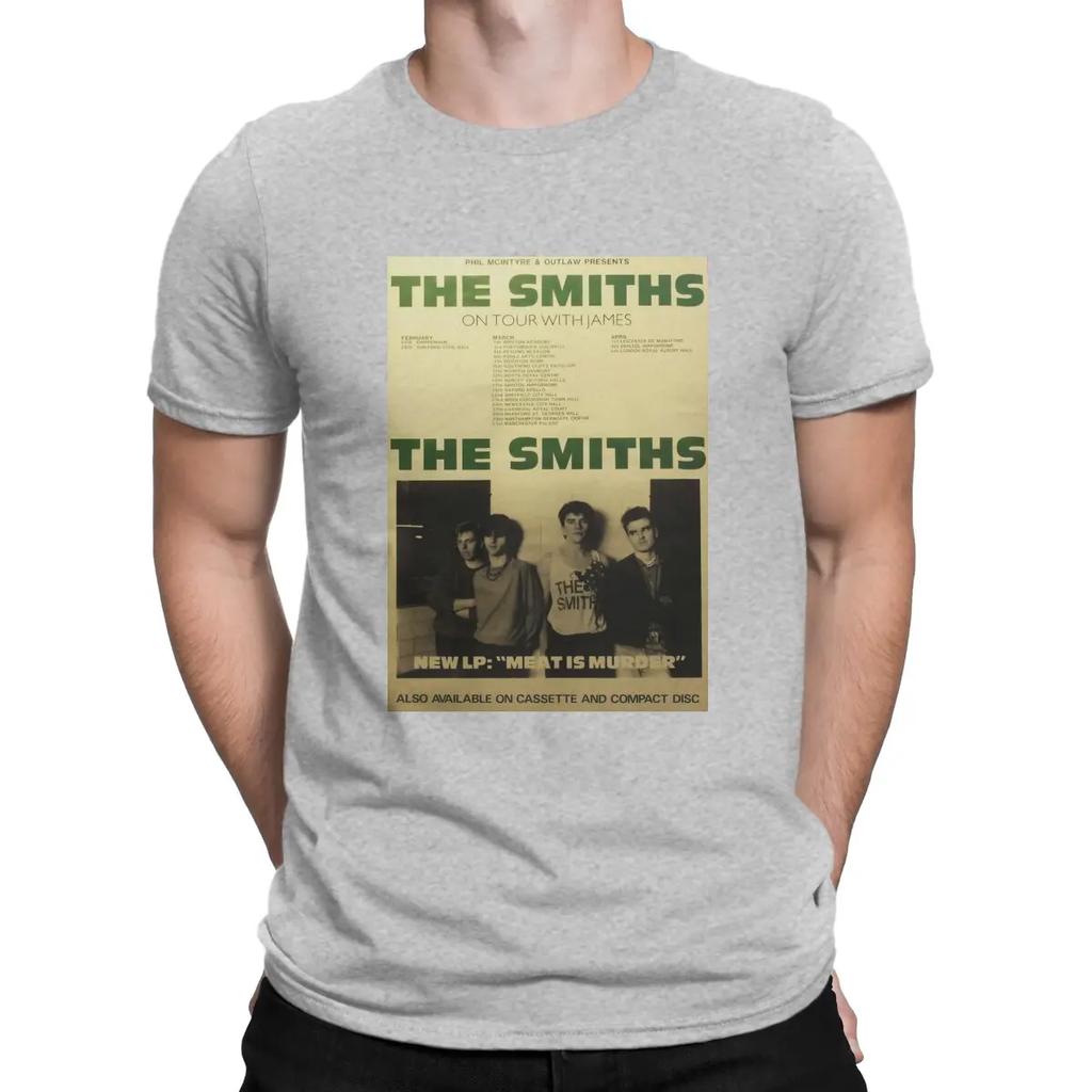 The Smiths Tour T Shirts The Smiths 100% Cotton Tops Casual Short Sleeve O Neck Tee Shirt Original T-Shirts Unisex