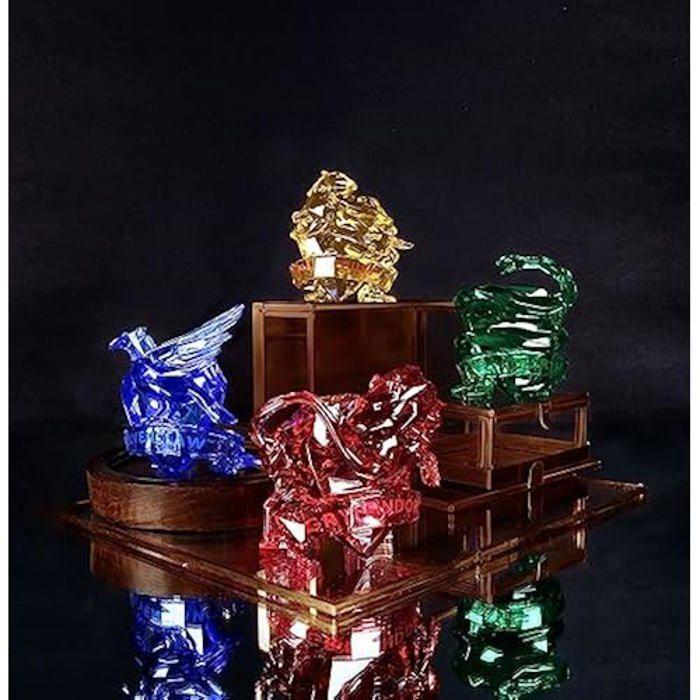 Figurine - enesco - facets figurine - harry potter - maison poufsouffle - 8,2 cm - jaune