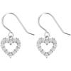 S925 Silver Needle Rhinestone Heart Earrings - Versatile Gift for Women