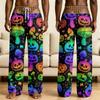 Men's Funny Halloween Pajama Pants with Novelty Underwear Print for Sleep and