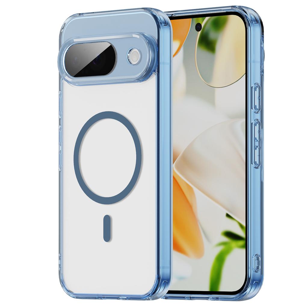For Google Pixel 9 Phone Case, Magnetic Shockproof Transparent Cover for Google Pixel 9