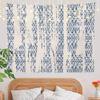 Japanische Abstrakte Blaue Tie-Dye Wandteppich, Shibori Tinte Modernes Batik Marmor Wandbehang Großer Wandteppich Dekoration Polyester