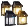 1/2/4/8 Solar Powered Outdoor Sensing Safety Light Strip Sensors with 3 Lighting Modes Suitable for Garden Fences and Courtyards