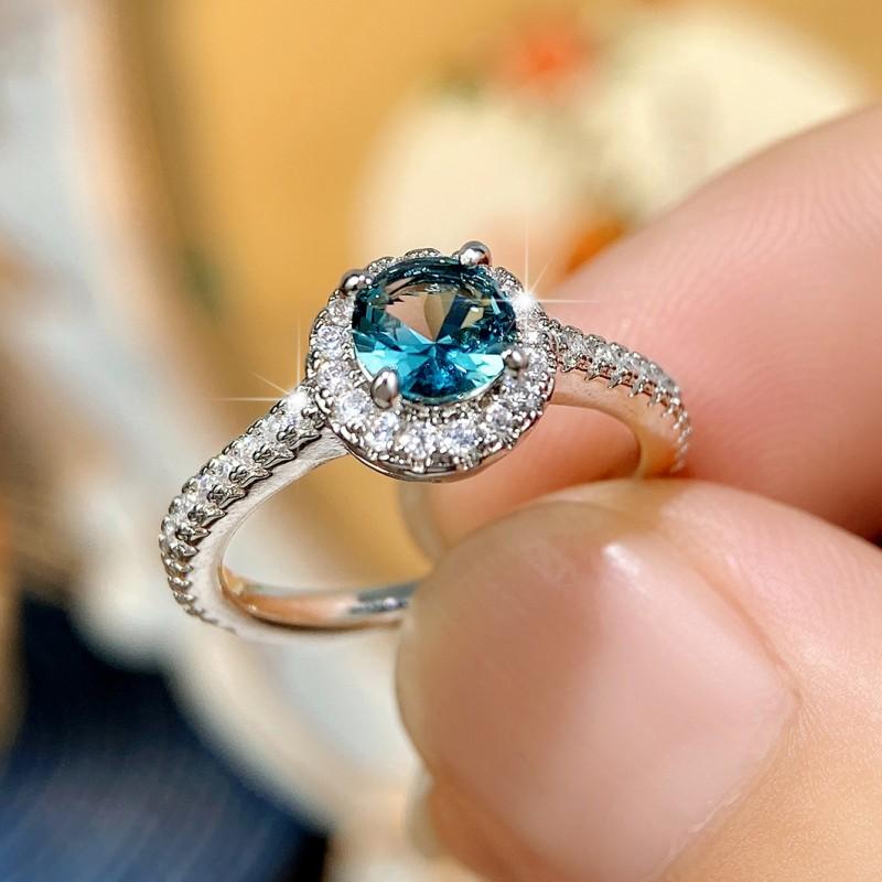 Temperament Wedding Rings for Women Luxury Inlaid Sparkling CZ Engagement Anniversary Party Lady Rings New Trendy Jewelry