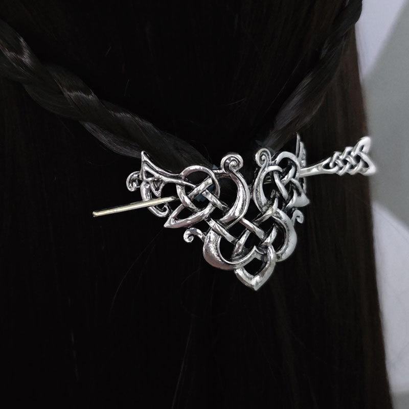 

Норвежская скандинавская викингская заколка для волос в форме сердца - украшение, аксессуар для волос, подарок на День святого Валентина