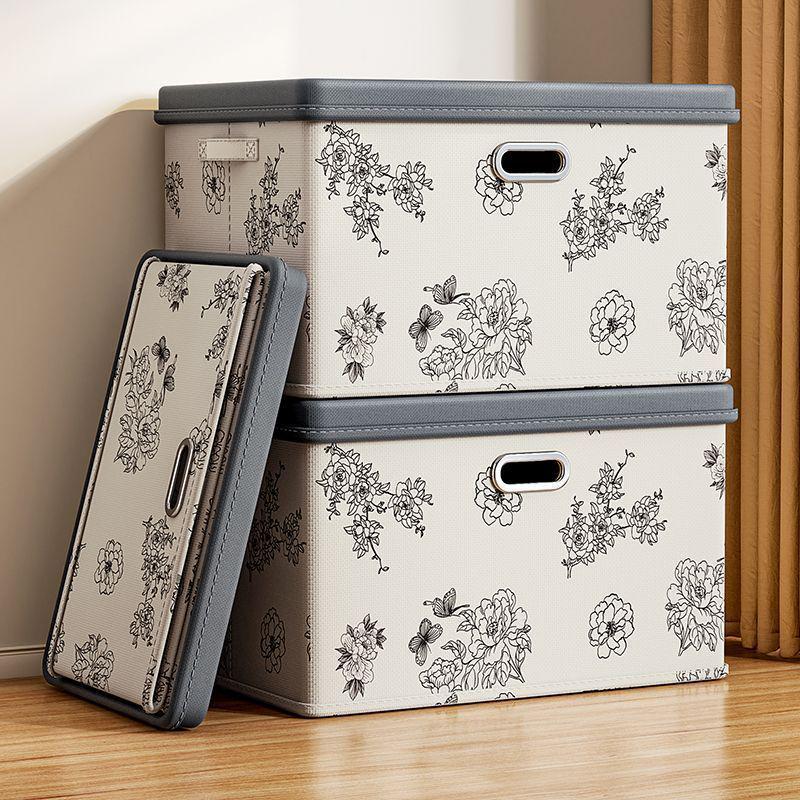 Durable Large Capacity Foldable Storage Box for Clothes & Quilts