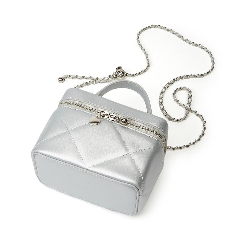 Classic diamond chain bag women's mini lipstick bag versatile portable box bag fashionable shoulder messenger bag