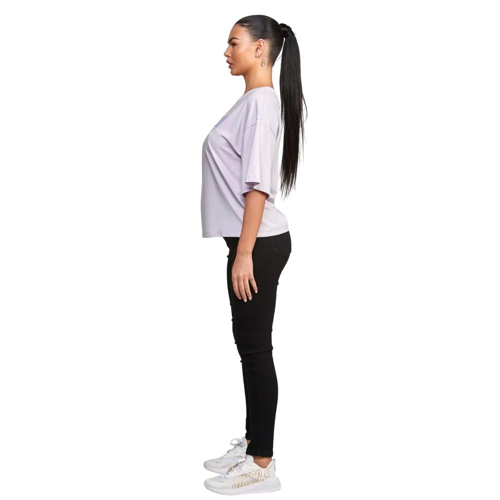 SikSilk Womens/Ladies Varsity Crop T-Shirt