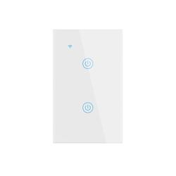 2025 New Design Products Tuya Smart Wifi Wall Switch Us Standard Glass Touch Panel Light Switch Support App Remote Control