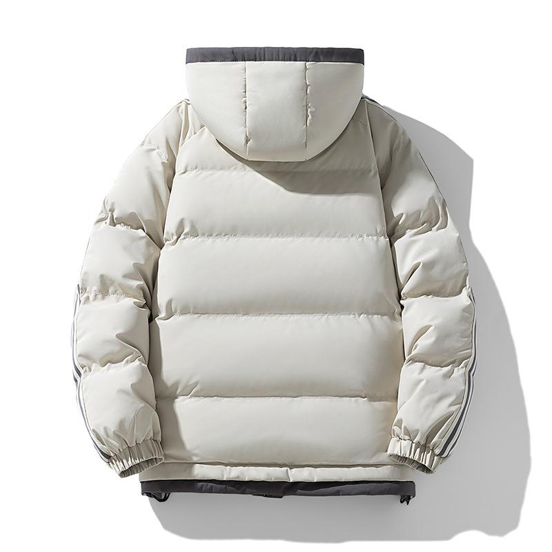 Winter Men's Cotton-padded Fake Two-piece Thickened Cotton-padded Warm Jacket Korean Version Loose