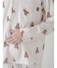 Gelato Pique Valentine HOMME Inlay Heart Bear Print Shirt PMCT251298 CRM Men's