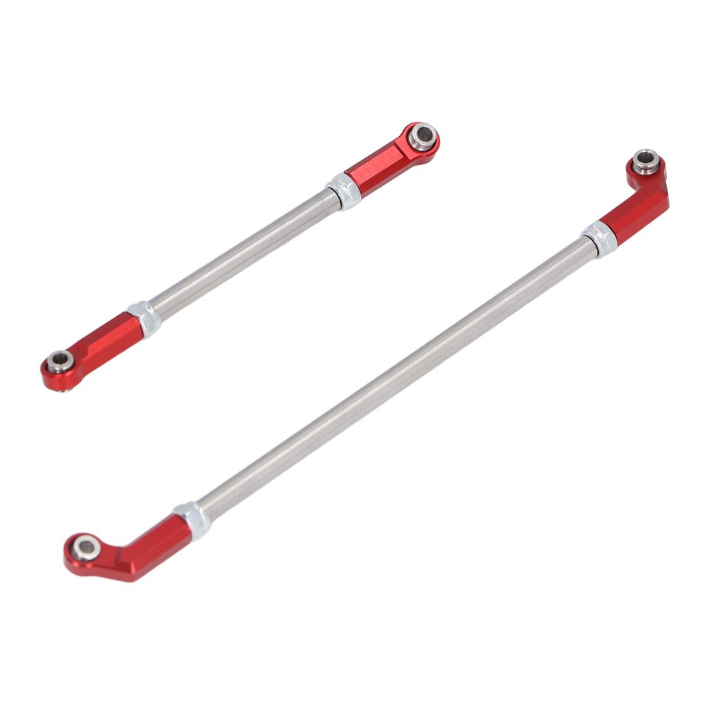 RC Linkage Links Rod Set 104mm Steering Pullrod Servo Rod 7mm Ball Head Set for 1 10 VP F10 Phoenix Axle Bridge Red
