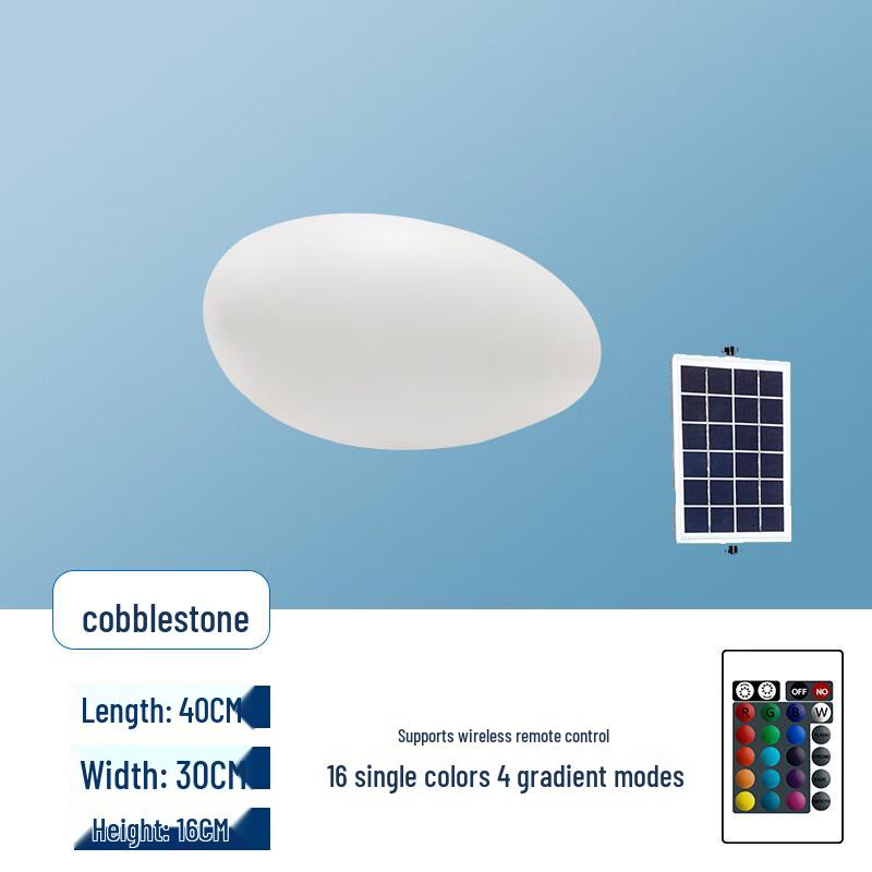 

Pailide Outdoor Waterproof Solar LED Stone-Shaped Lawn Light