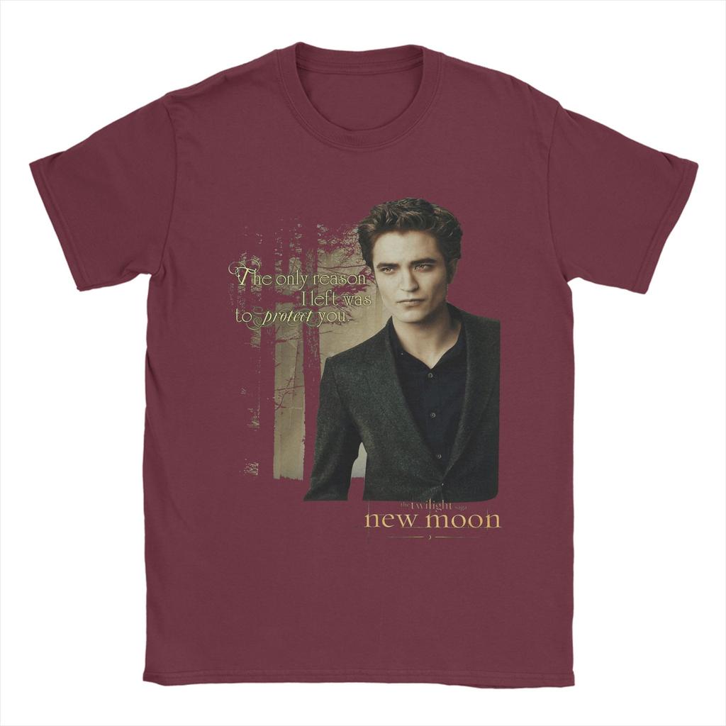 Men Twilight Edward Cullen Movie Retro T Shirts  Cotton Clothing Funny Short Sleeve Round Neck Tees 6XL T-Shirts
