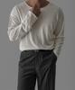 Baulopeulodeogteu Tencel Ribbed Boat Neck Knit Tee [Ivory]