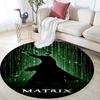 Matrix Pattern Round rug,Carpet Rug for Living Room Bedroom Playroom ,Non-slip Floor Mat,Holiday Gifts and Birthday Gifts.