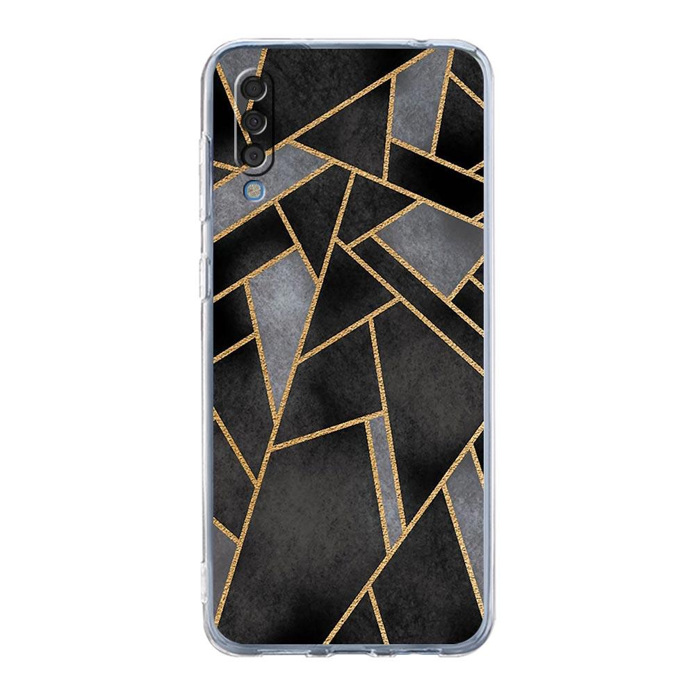 Marble Geometric Phone Case For Samsung Galaxy A52 A50 A70 A10 A30 A40 A20S A20E A02S A12 A22 A72 A32 5G A04s Soft Clear Cover