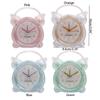 With Light Luminous Alarm Clock Rural Small Desk Clock Fashion Silent Alarm Clock  Bedside