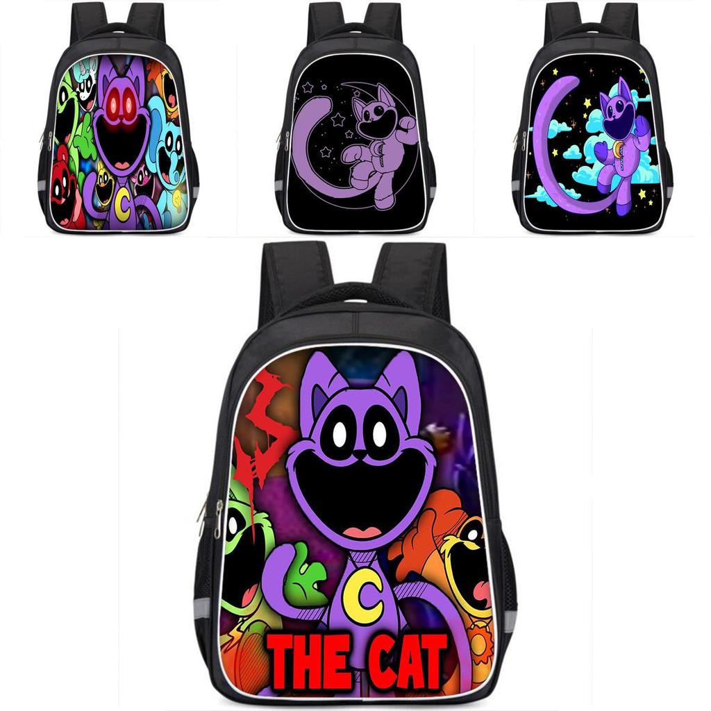 Trendy Large Double-layer Catnap Poppy Playtime School Backpack For Kids